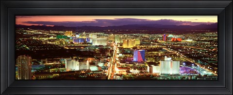 Framed Strip, Las Vegas Nevada, USA Print