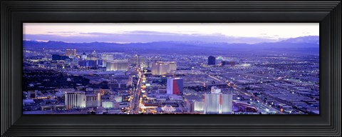 Framed Dusk The Strip Las Vegas NV USA Print