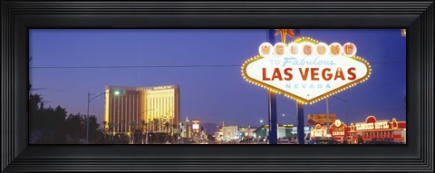 Framed Las Vegas Sign, Las Vegas Nevada, USA Print