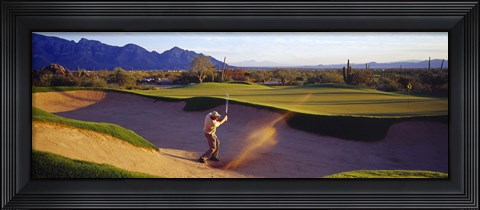 Framed Golf Course Tucson AZ USA Print