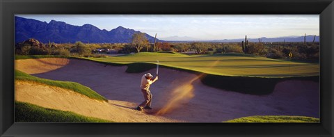 Framed Golf Course Tucson AZ USA Print