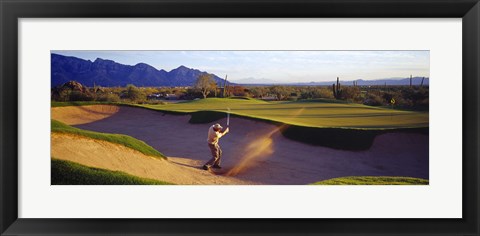 Framed Golf Course Tucson AZ USA Print