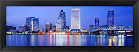 Framed Night, Jacksonville, Florida, USA Print