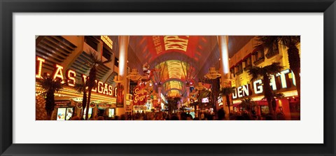 Framed Fremont Street Experience Las Vegas (horizontal) Print