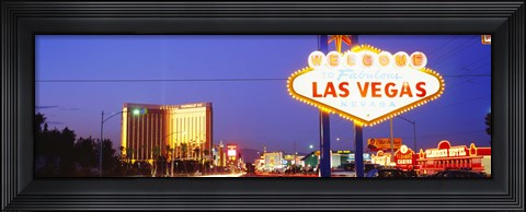 Framed Welcome Sign Las Vegas NV Print