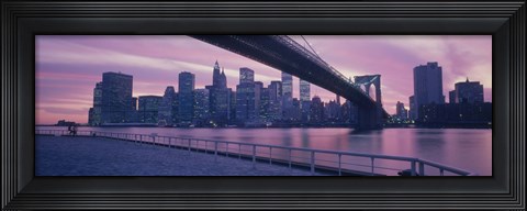 Framed Brooklyn Bridge New York NY Print