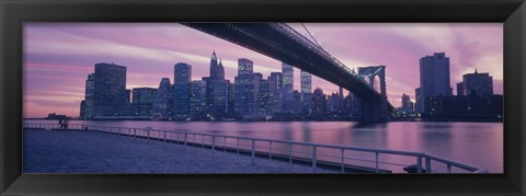 Framed Brooklyn Bridge New York NY Print