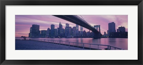 Framed Brooklyn Bridge New York NY Print