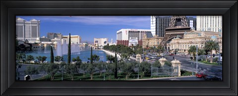Framed Sunny Day on the Strip in Las Vegas Print