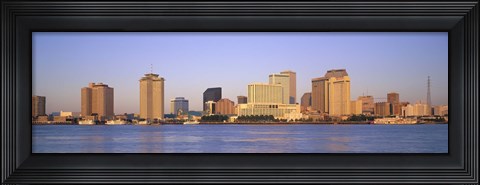 Framed Sunrise, Skyline, New Orleans, Louisiana, USA Print