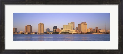 Framed Sunrise, Skyline, New Orleans, Louisiana, USA Print