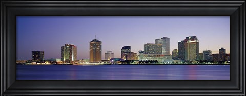 Framed Night New Orleans LA Print