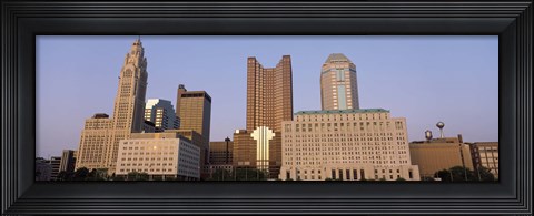 Framed Buildings in a city, Columbus, Franklin County, Ohio, USA Print