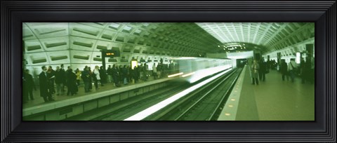 Framed Metro Station Washington DC USA Print