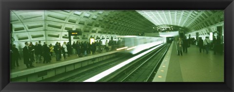 Framed Metro Station Washington DC USA Print