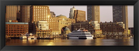 Framed Buildings at the waterfront, Boston, Massachusetts Print