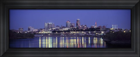 Framed Evening Kansas City MO Print