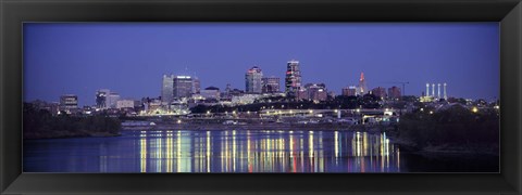 Framed Evening Kansas City MO Print