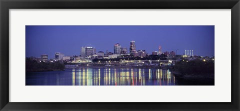 Framed Evening Kansas City MO Print