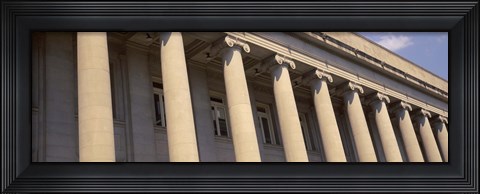 Framed Shelby County Courthouse columns Memphis TN USA Print