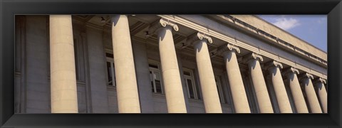 Framed Shelby County Courthouse columns Memphis TN USA Print