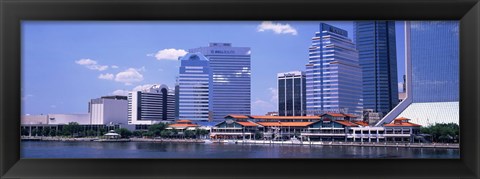 Framed Skyline Jacksonville FL USA Print