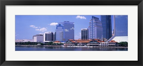 Framed Skyline Jacksonville FL USA Print