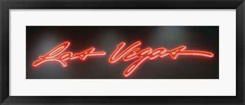 Framed Las Vegas Sign, Las Vegas Convention Center, Nevada, USA Print