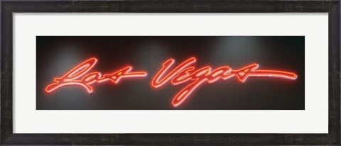 Framed Las Vegas Sign, Las Vegas Convention Center, Nevada, USA Print