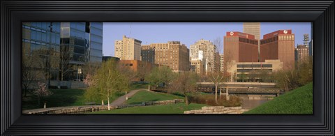 Framed Downtown Omaha NE Print