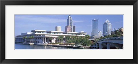 Framed Tampa Convention Center, Skyline, Tampa, Florida, USA Print