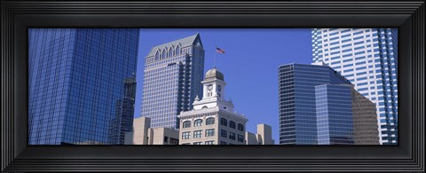 Framed Old City Hall Cityscape Tampa FL Print