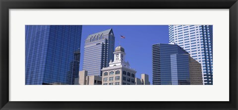 Framed Old City Hall Cityscape Tampa FL Print