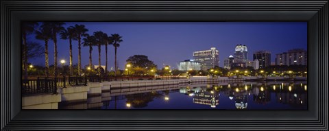 Framed Orlando waterfront, Florida Print