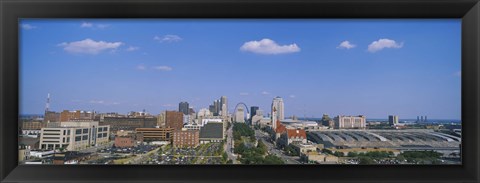 Framed Aerial view of a city, St. Louis, Missouri, USA Print