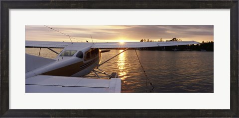Framed Sea plane, Lake Spenard, Anchorage, Alaska Print