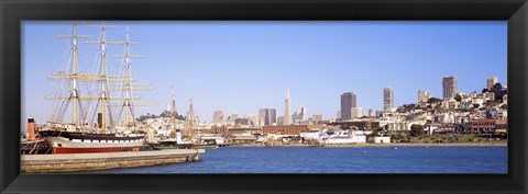 Framed San Francisco and Harbor Print