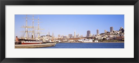 Framed San Francisco and Harbor Print