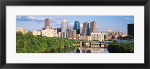 Framed Philadelphia PA in the Day Print