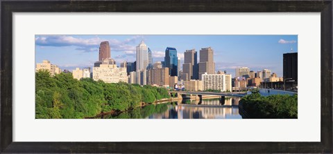 Framed Philadelphia PA in the Day Print