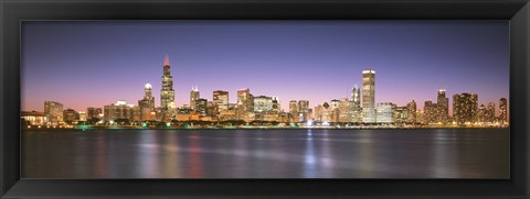 Framed Buildings at the waterfront, Chicago, Illinois Print