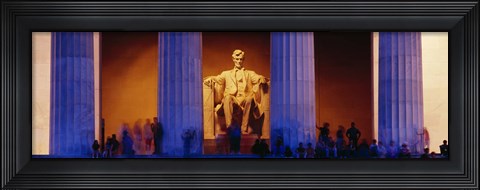 Framed Lincoln Memorial, Washington DC, District Of Columbia, USA Print