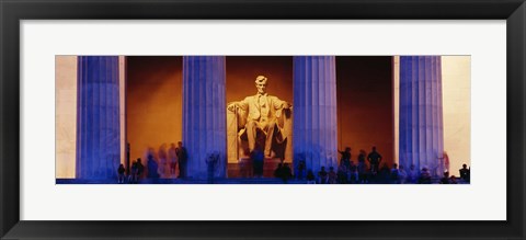 Framed Lincoln Memorial, Washington DC, District Of Columbia, USA Print