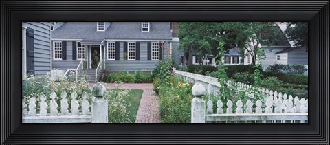Framed Gardens Williamsburg VA Print