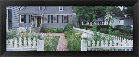 Framed Gardens Williamsburg VA Print