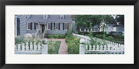 Framed Gardens Williamsburg VA Print