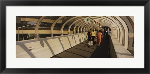 Framed Rear view of tourists walking on a walkway, Atlanta, Georgia, USA Print