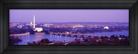 Framed Washington DC from the Water Print