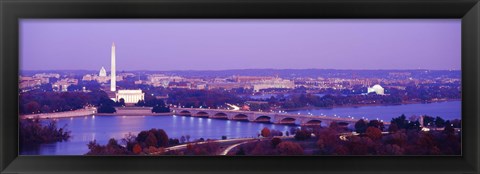 Framed Washington DC from the Water Print