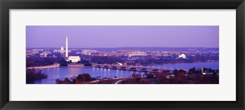 Framed Washington DC from the Water Print